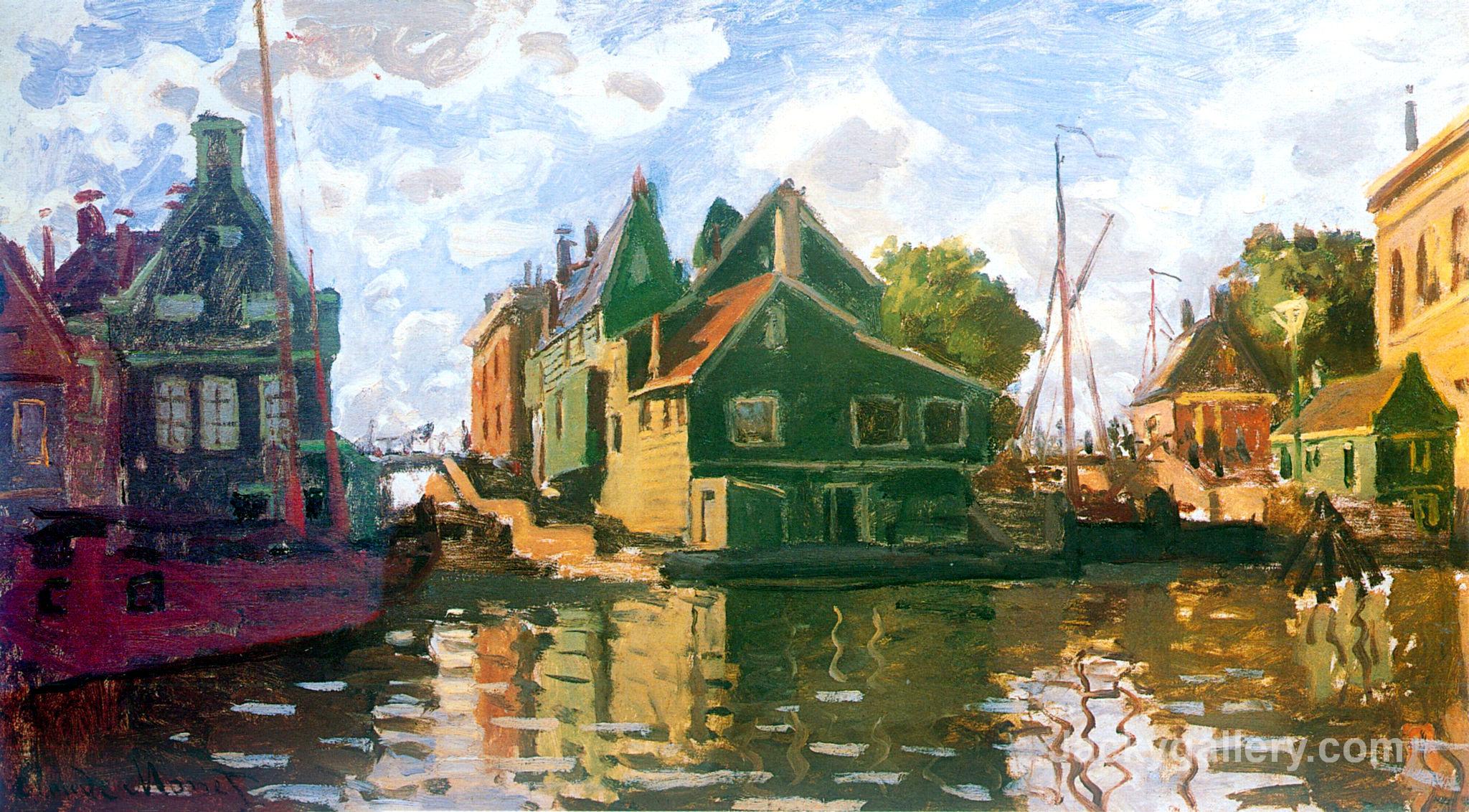Zaandam, Canal by Claude Monet paintings reproduction